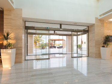 Automatic powered doors